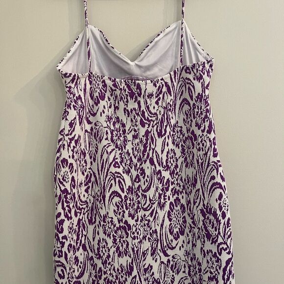 ZARA White and Purple Dress - Picture 6 of 7